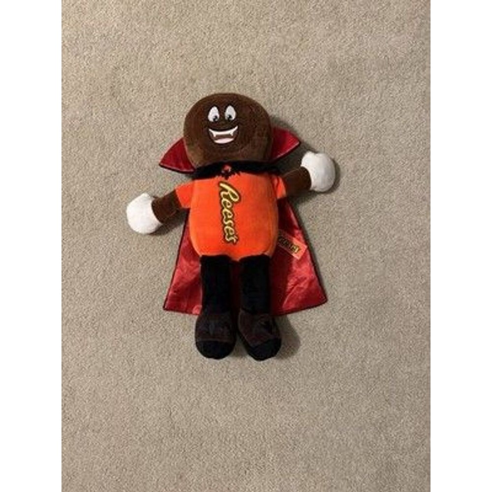 Hershey's Reese's Peanut Butter Cup Vampire Plush Halloween Chocolate Mascot